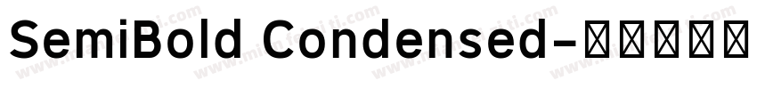 SemiBold Condensed字体转换